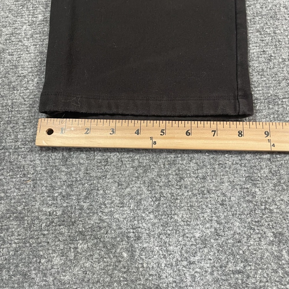 LL Bean Fleece Lined Pants Womens 1X Black Plus Size Stretch Pullon Pockets - Picture 6 of 10